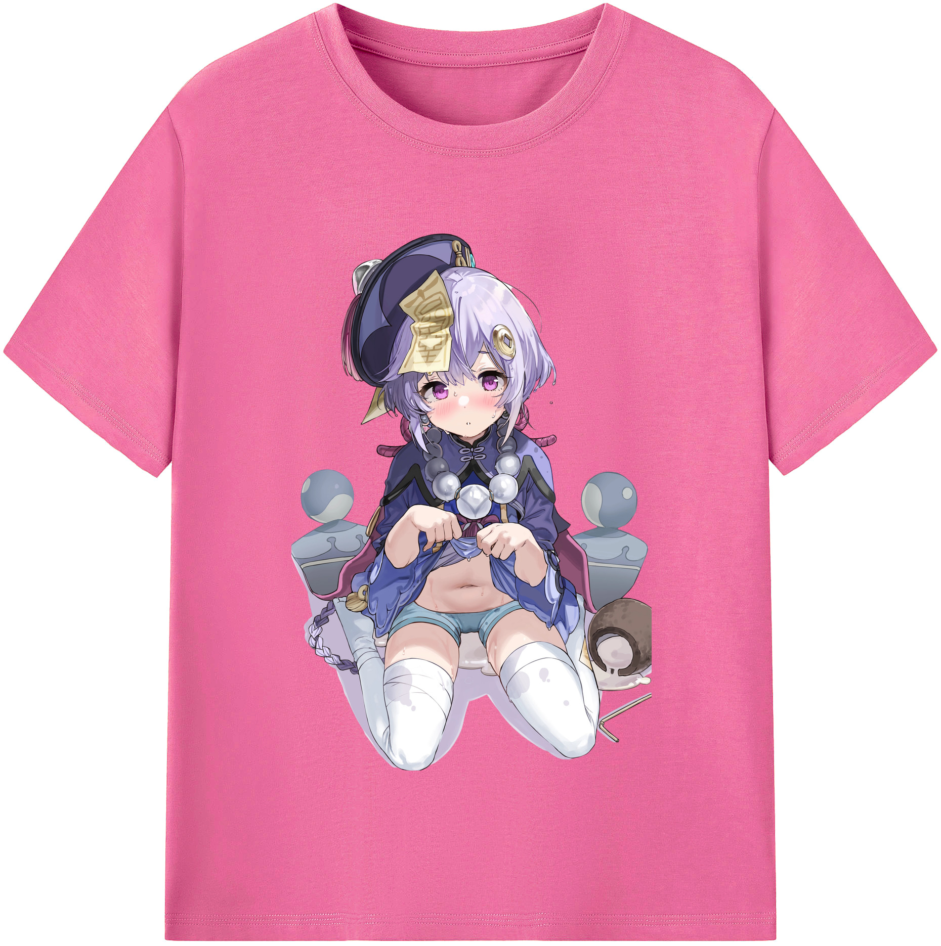 げんし神 七七 なな  genshin Nana レディースカジュアルプリントTシャツ（綿100％）
